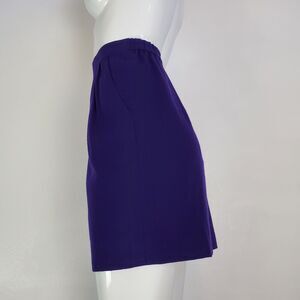 Vintage 80's Purple Wool Mini Skirt